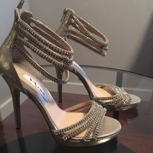 Nina Gold Strappy sandal